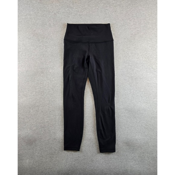 lululemon‎ Womens Pants Align Size4 High Rise Legging Black Soft Stretch Yoga - Picture 1 of 10